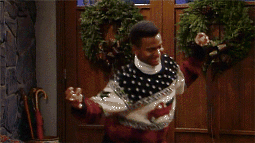 Xmas Holiday Spirit Dance GIF