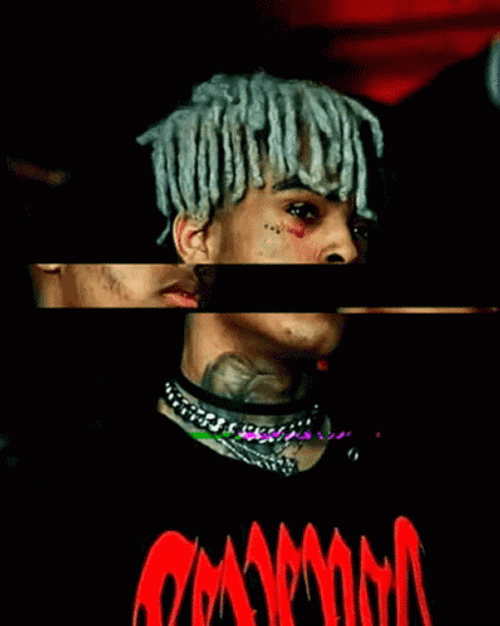 Xxxtentacion Fan Art Glitching GIF