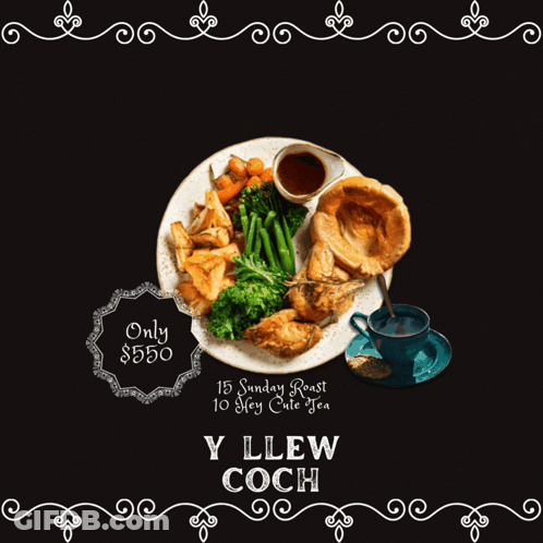 Y Llew Coch Advertisement $550 GIF