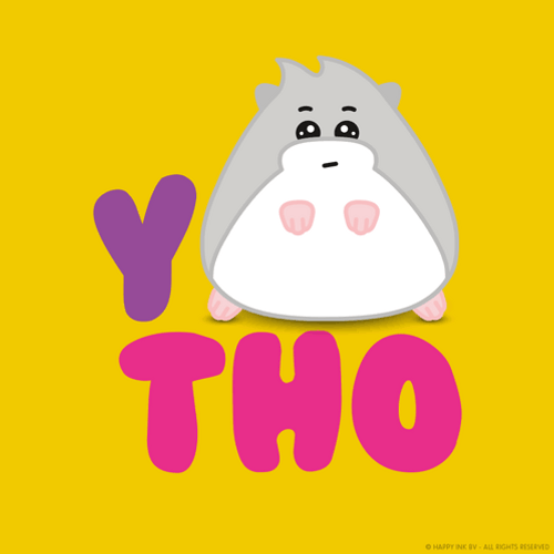 Y Tho Cute Gray Hamster GIF