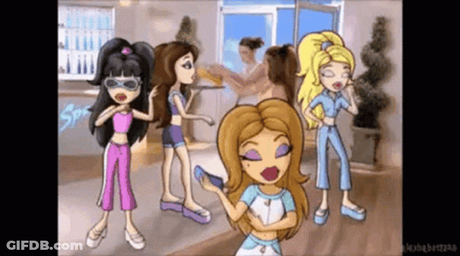 Y2k Sassy Bratz Doll GIF