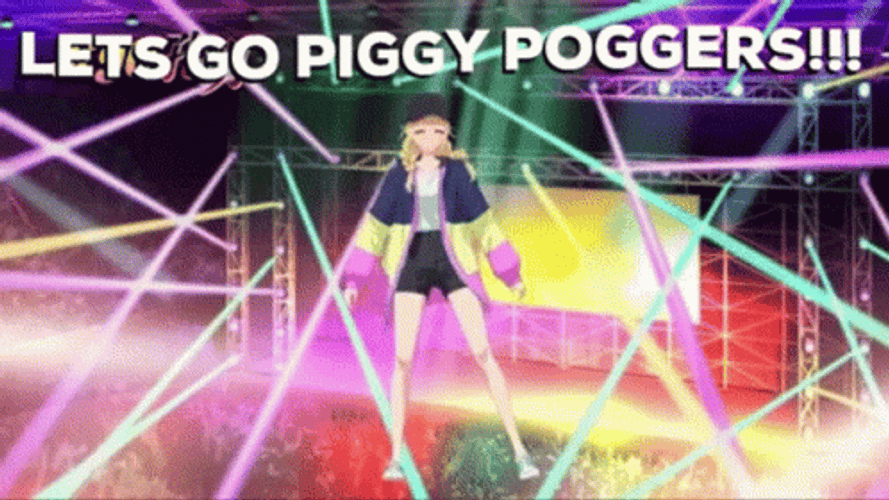 Ya Boy Kongming Eiko Dance Let's Go Piggy Poggers GIF