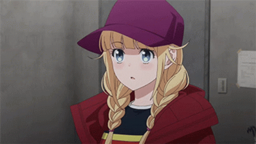 Ya Boy Kongming Eiko Shy Fixing Hair GIF