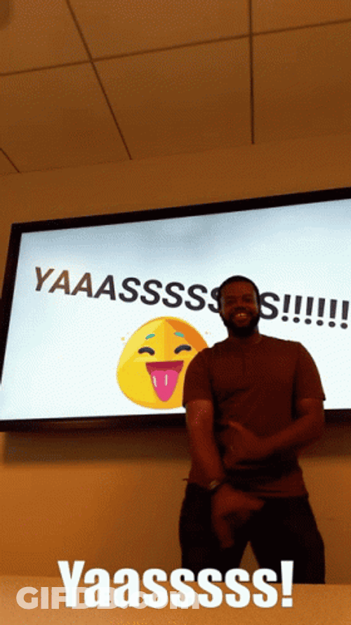 Yaaas On Tv Screen GIF