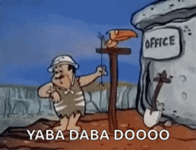 Yabba Dabba Doo Faster Forward GIF