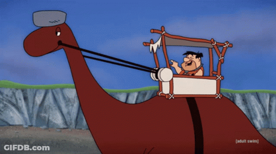 Yabba Dabba Doo Fred Flintstone Eaten GIF