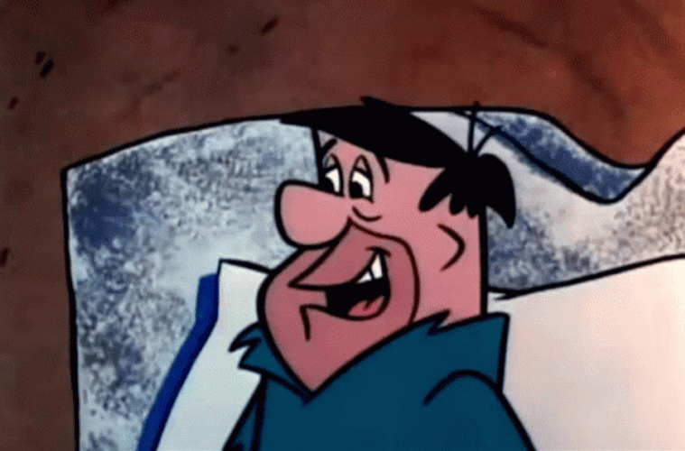 Yabba Dabba Doo Fred Flintstone In Bed GIF