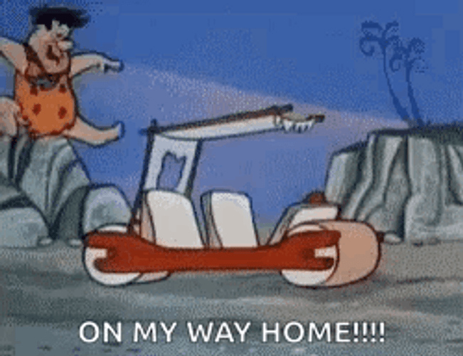 Yabba Dabba Doo On My Way Home GIF
