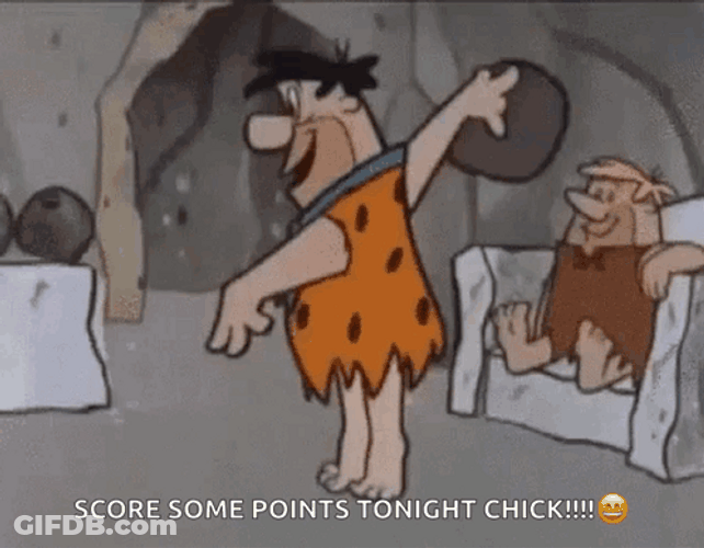 Yabba Dabba Doo Score Some Points Tonight GIF