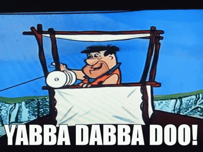 Yabba Dabba Doo TV Resolution GIF