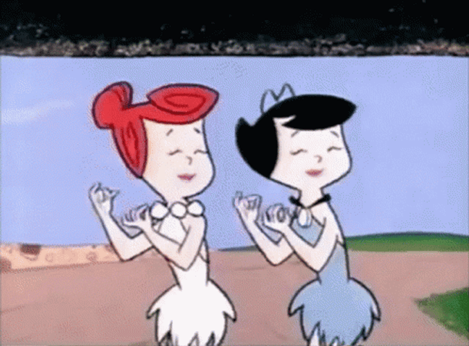 Yabba Dabba Doo Wilma And Betty Dance GIF
