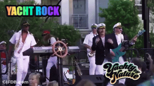 Yacht Rock Band Performing On Stage GIF