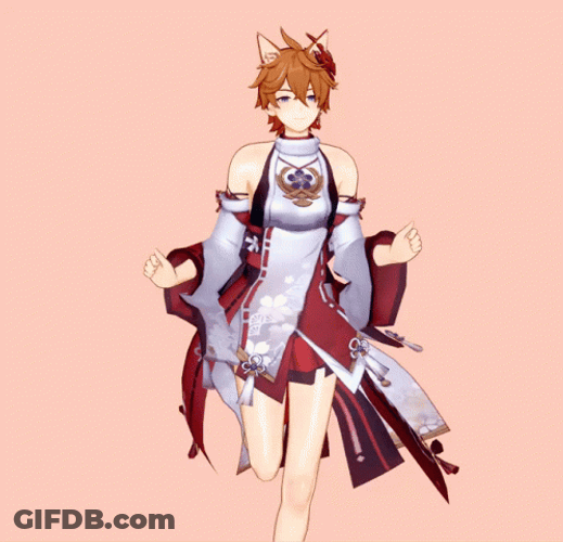 Yae Miko Costume Childe GIF