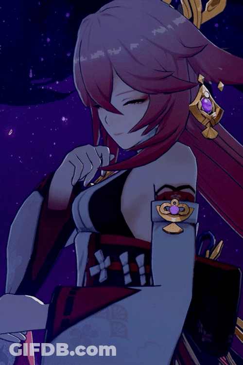 Yae Miko Elemental Burst GIF