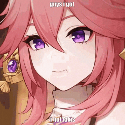 Yae Miko Guys I Got Takis GIF