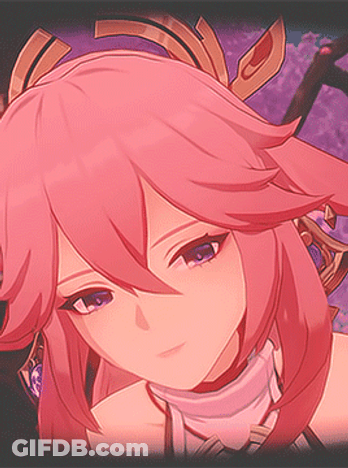 Yae Miko Hello Aesthetic GIF