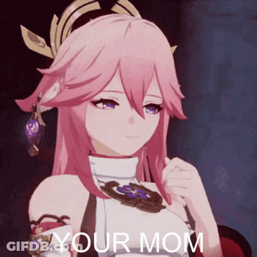 Yae Miko Laugh Your Mom GIF