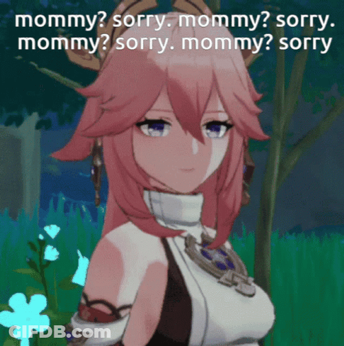 Yae Miko Mommy Sorry Meme GIF