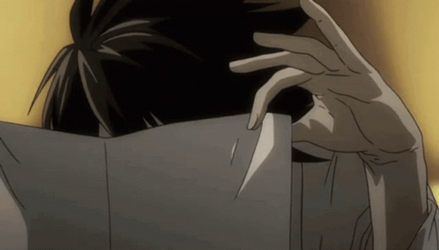 Yagami Hiding Death Note Series GIF