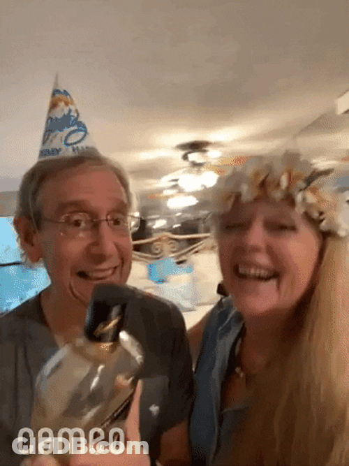 Yahoo Birthday Party Drinking GIF