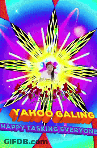 Yahoo Galing Happy Tasking Poster GIF