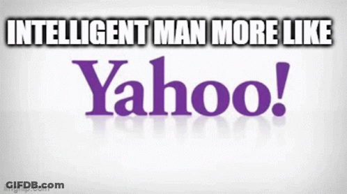 Yahoo Logo Intelligent Man More Like Yahoo GIF