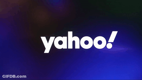 Yahoo Logo On Dark Blue GIF