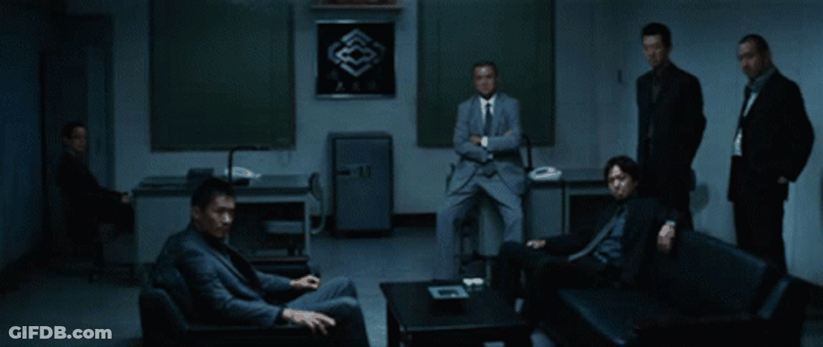 Yakuza Bosses Intimidating Stare GIF