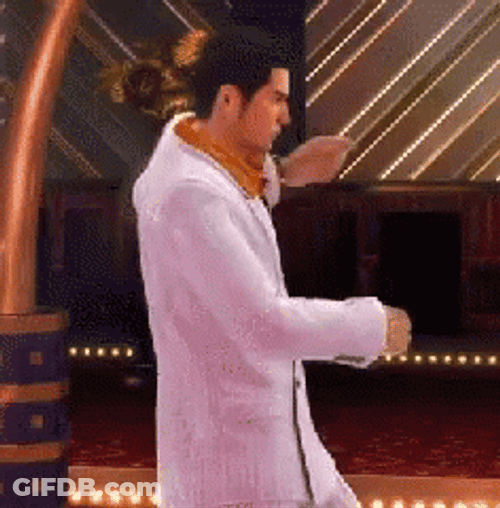 Yakuza Kazuma Kiryu Disco Dancing GIF