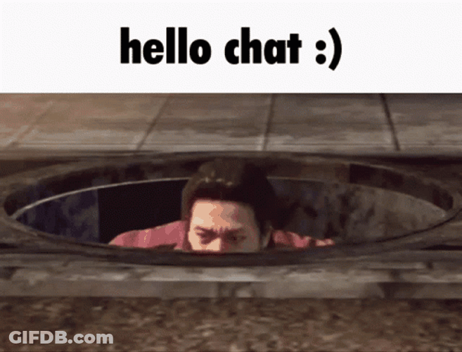 Yakuza Man Hole Spy Hello Discord Chat GIF