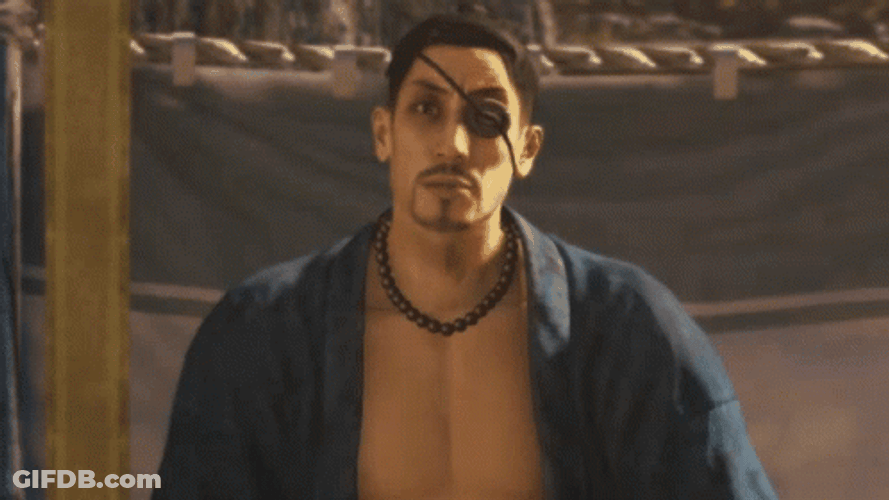 Yakuza Pirate Eye Huh Confused GIF
