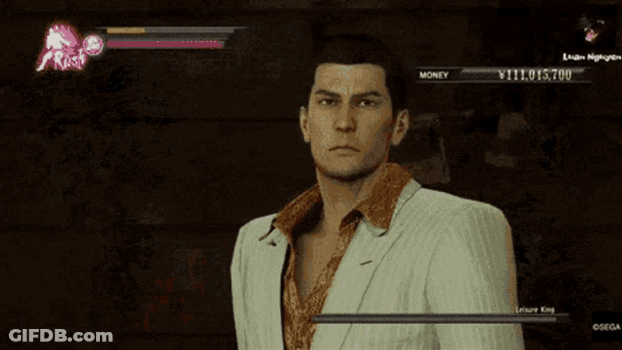 Yakuza Sanbaiman Domination Money Cash Rain GIF