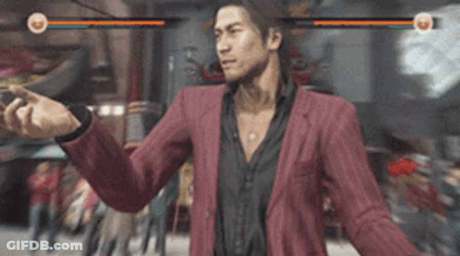 Yakuza Shun Akiyama Pointing GIF