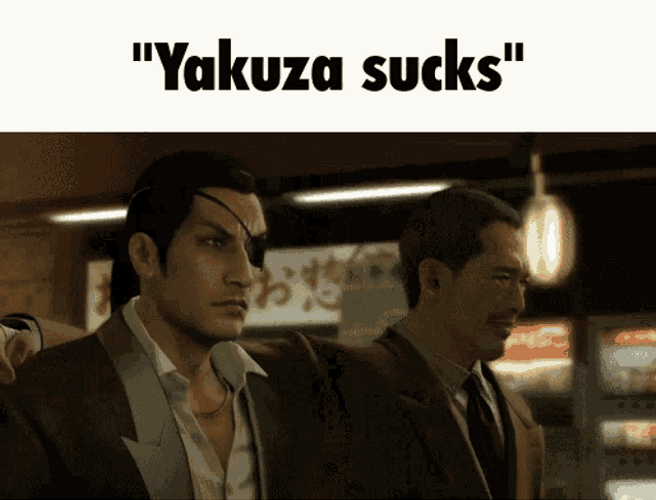 Yakuza Sucks Neck Choke Meme GIF