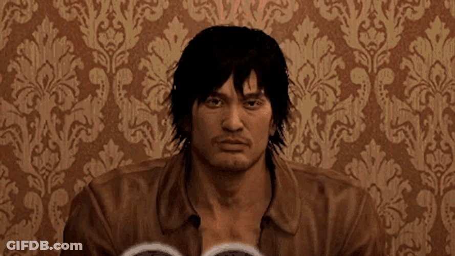 Yakuza Tatsuo Shinada Blank Face Clapping GIF
