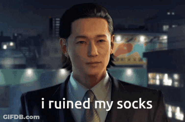 Yakuza Tetsu Tachibana Ruined My Socks GIF