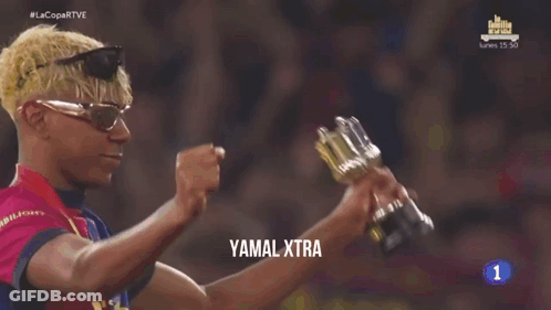 Yamal Xtra Soccer Player In Crowd GIF