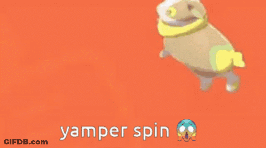 Yamper Spin Pokemon Meme GIF