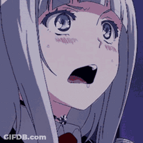 Yandere Anna Nishikinomiya Puff Water Bottle GIF
