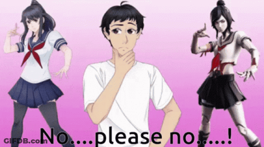 Yandere Simulator Anime No Please GIF