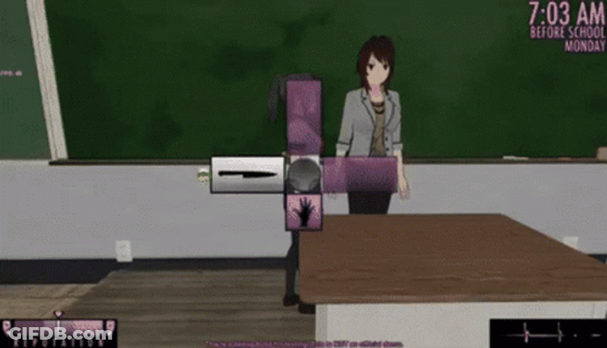 Yandere Simulator Ayano Aishi Anime Teacher GIF