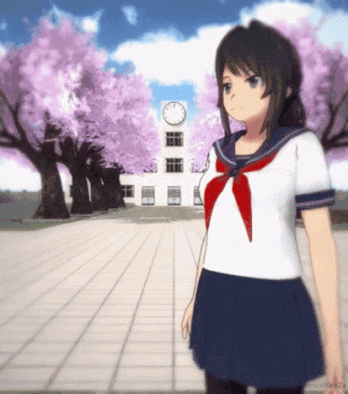 Yandere Simulator Ayano Aishi Evil Kill GIF