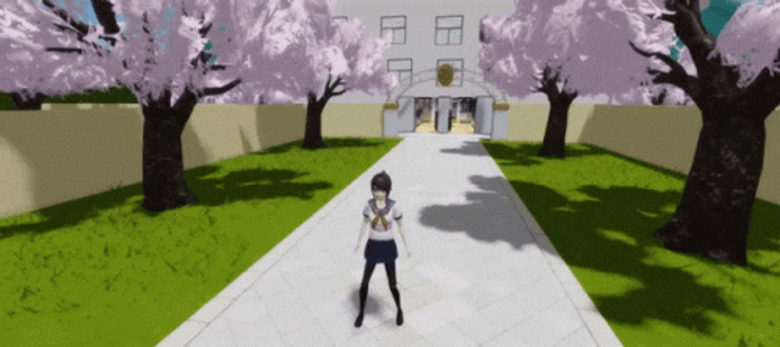 Yandere Simulator Ayano Aishi Running GIF