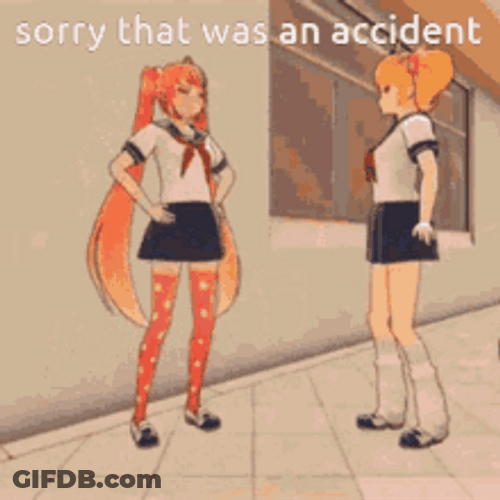 Yandere Simulator Ayano Osana Accident GIF