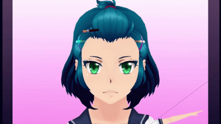 Yandere Simulator Funny Hands Anime GIF