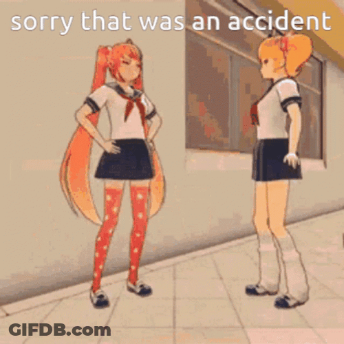 Yandere Simulator Osana Ayano Aishi Accident GIF