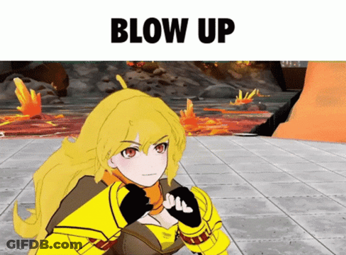 Yang Xiao Long Blow Power Punch GIF