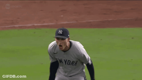 Yankees Baseball Player Standing GIF