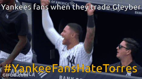 Yankees Fans When They Trade Cleyber #Yankeefanshate Torres GIF