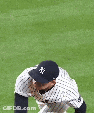 Yankees Pitcher About To Throw Baseball GIF